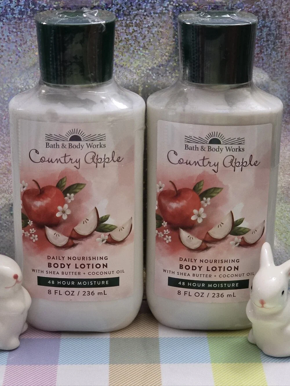 Bath & Body Works Country Apple Daily Nourishing Body Lotion Set of 2 New RARE